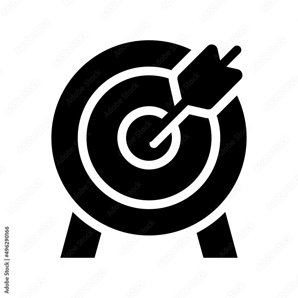 Target Icon Vector Symbol Design Illustration Target Icon Vector Symbol Design Illustration