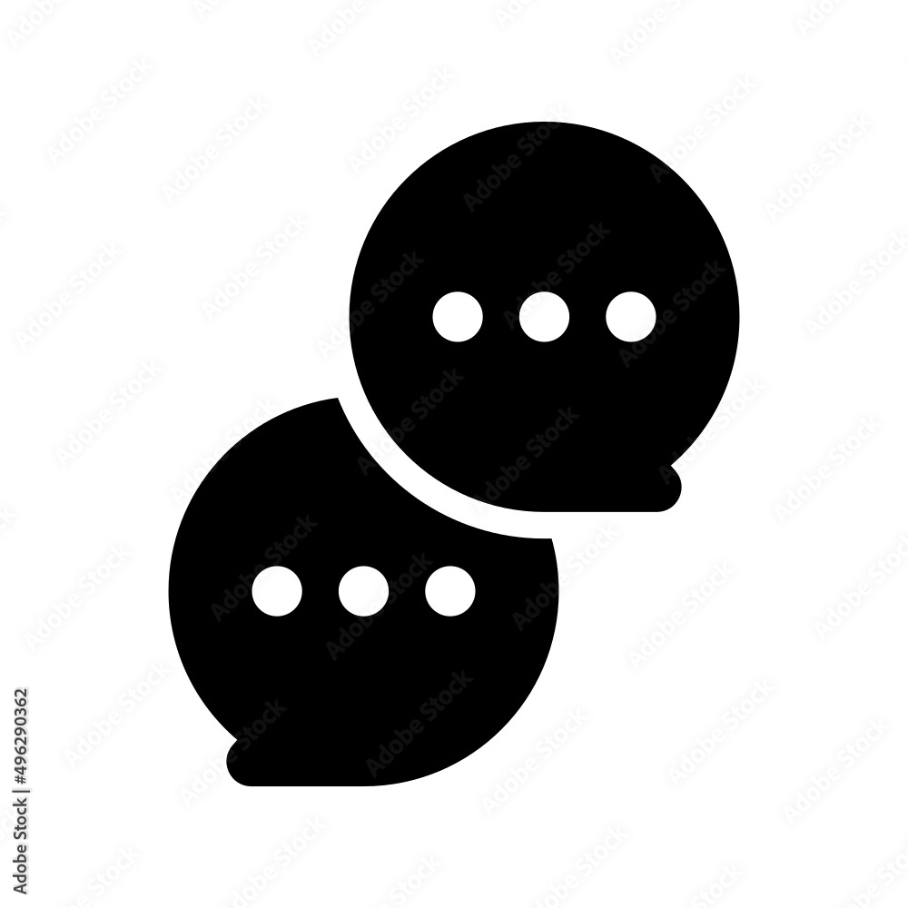 Fototapeta premium Chat Icon Vector Symbol Design Illustration