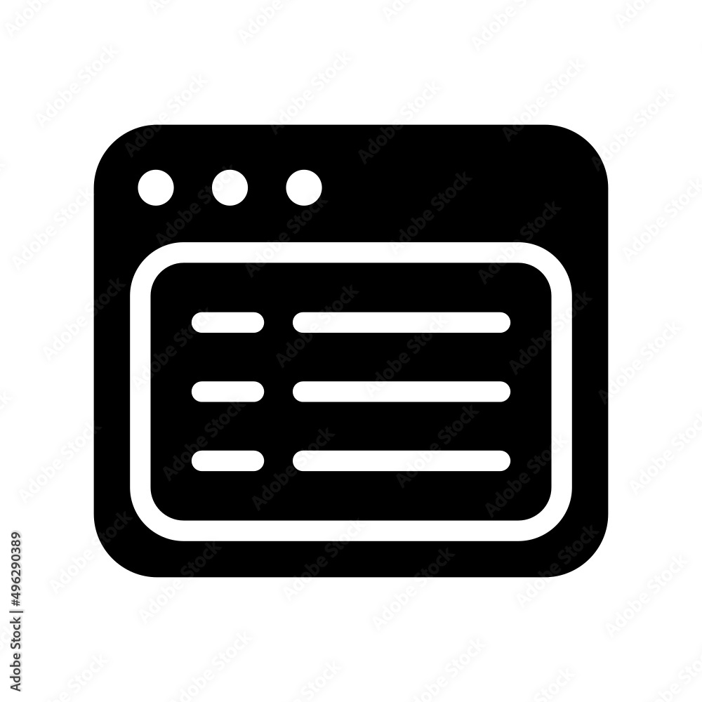 Website Icon Vector Symbol Design Illustration Website Icon Vector Symbol Design Illustration