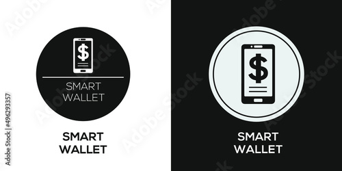 Creative (Smart wallet) Icon, Vector sign.
