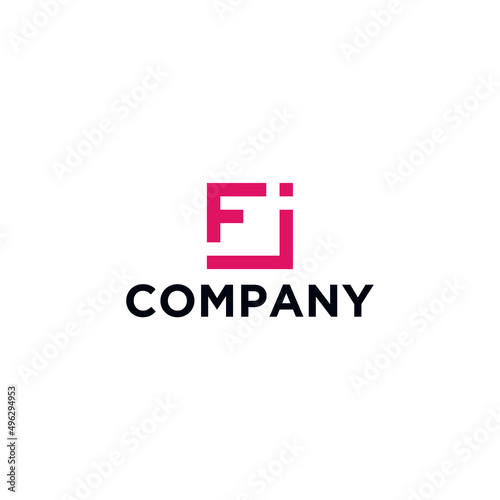 FJ logo with a simple and modern design concept 