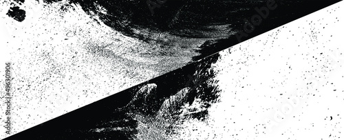 Sprayed black line .Graffiti art design . Noise dispersion logo . Spray effect .Grunge, grainy, gritty texture . Distressed element .vector 