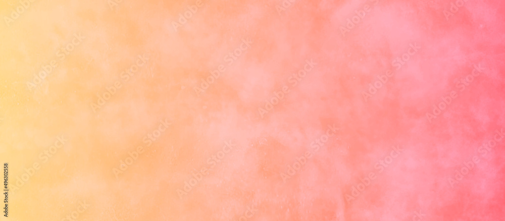 Abstract hand drawing seamless watercolor background.  Yellow orange and pink gradient paper textured. Pastel light watercolor grunge painted design.