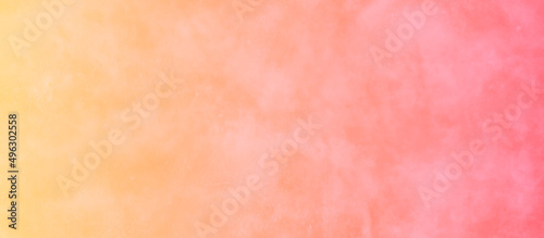 Abstract hand drawing seamless watercolor background.  Yellow orange and pink gradient paper textured. Pastel light watercolor grunge painted design.
