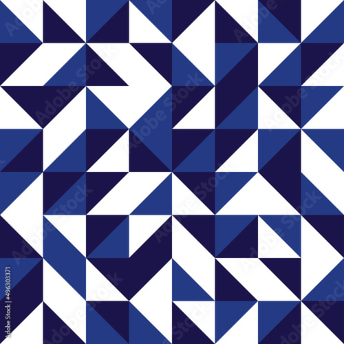 Abstract Triangles Geometric Seamless Pattern
