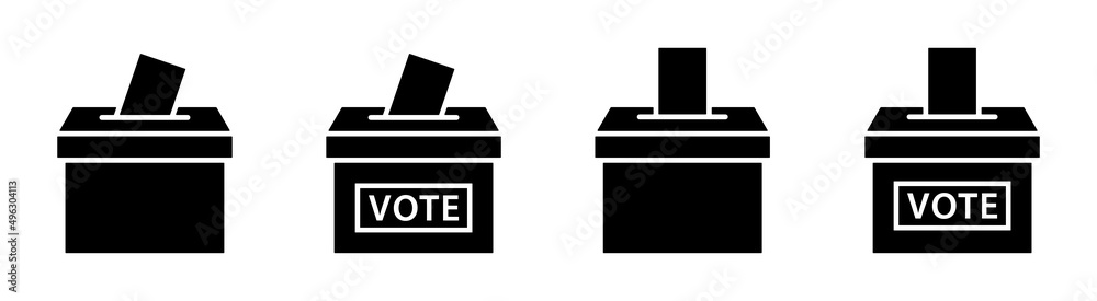 Election Vote Box Icon Vector Illustration Election Vote Box Icon Vector Illustration