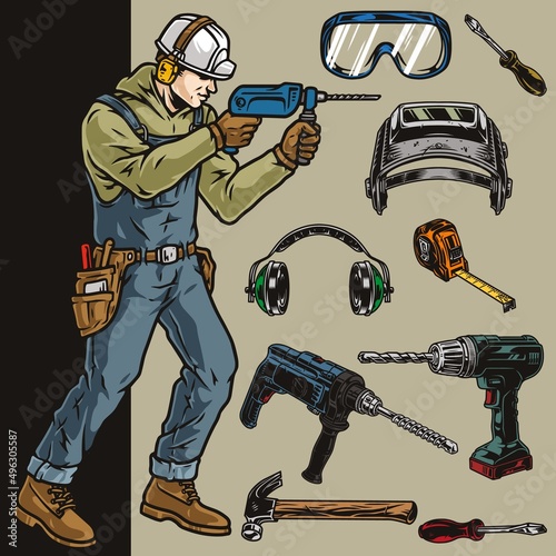 Home renovation service technician elements