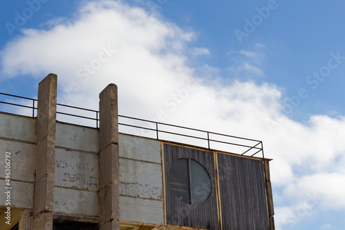 Tower at the old factory fabric