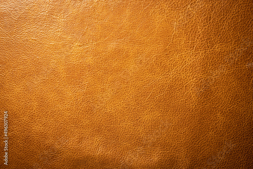 Brown leather texture and background .