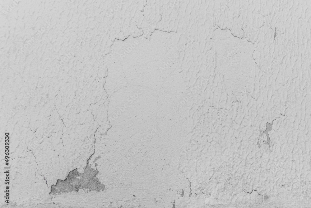 Obraz premium Old white or grey wall concrete texture cement background gray rough peeling paint plaster