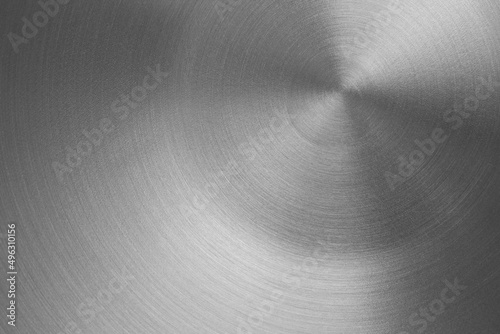 silver metal background with realistic round brush texture