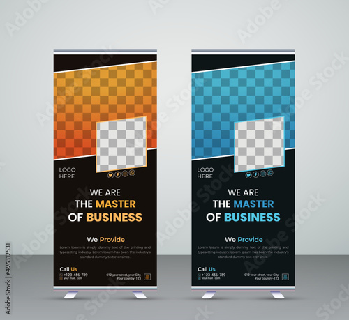 Professional Roll Up Banner Design Template 