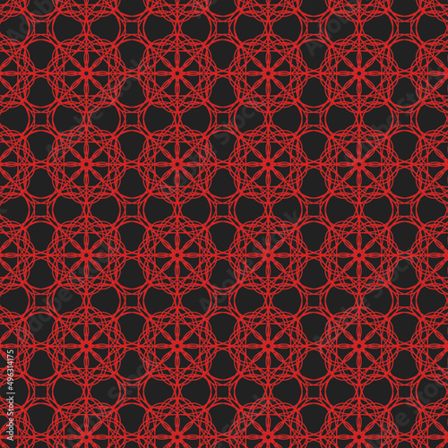 patrón rojo y negro