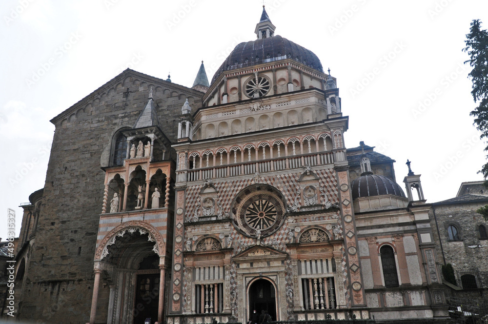 Bergamo, Basilica di Santa Maria Maggiore - portale e Cappella Colleoni