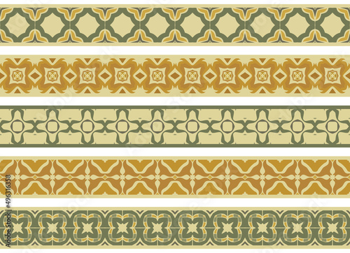 Seamless decorative borders