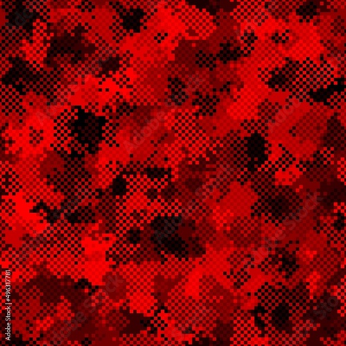 Abstract Pixel Texture with Squares for Banner, Card, Web or Textile Prints