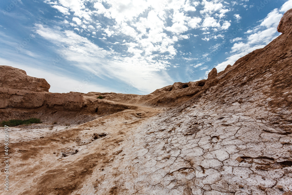 Fototapeta premium Ruins of Topraq Kala in Uzbekistan, Central Asia