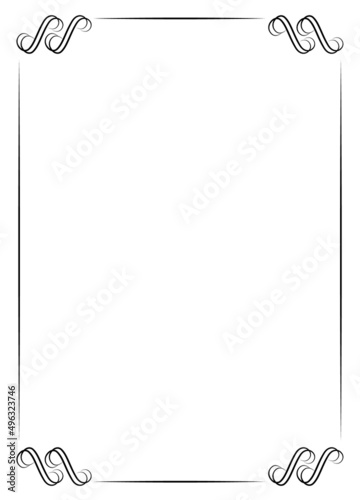Graphic design border frame. Marketing vector background II.