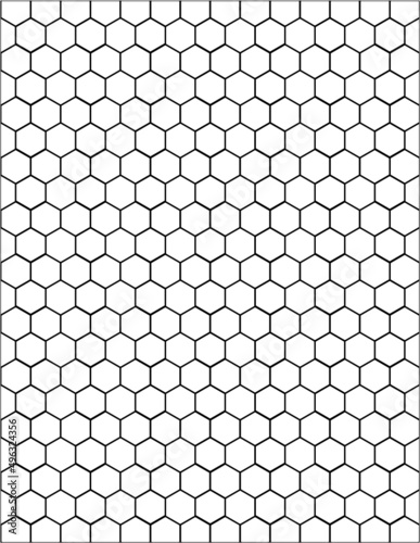 Hexagon Geometric seamless pattern design black and white textures seamless patterns can be used for print, wallpaper, background, surface design, textile, fashion, cards.