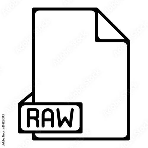 file extension raw