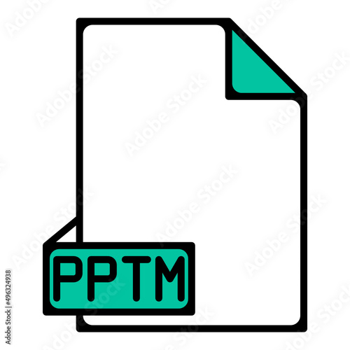file extension pptm