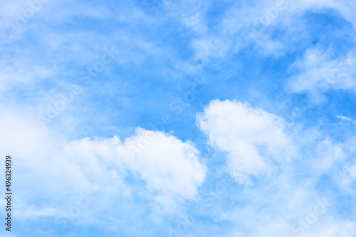 Blue sky with clouds -  background