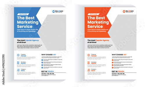 Corporate flyer design and business template  Business brochure cover design multipurpose cover page