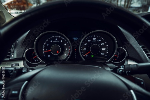 car interior dashboard