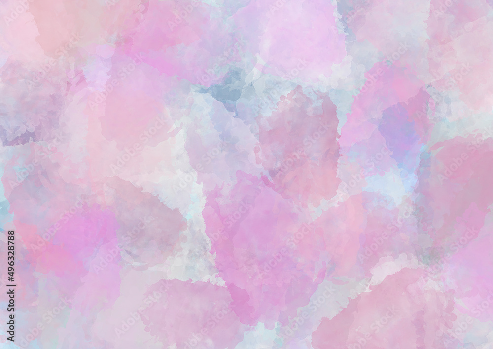 Watercolor abstract Background. Colorful Backdrop with purple Watercolor blots