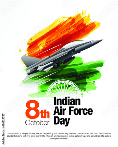 Vector Illustration of Indian Air Force Day