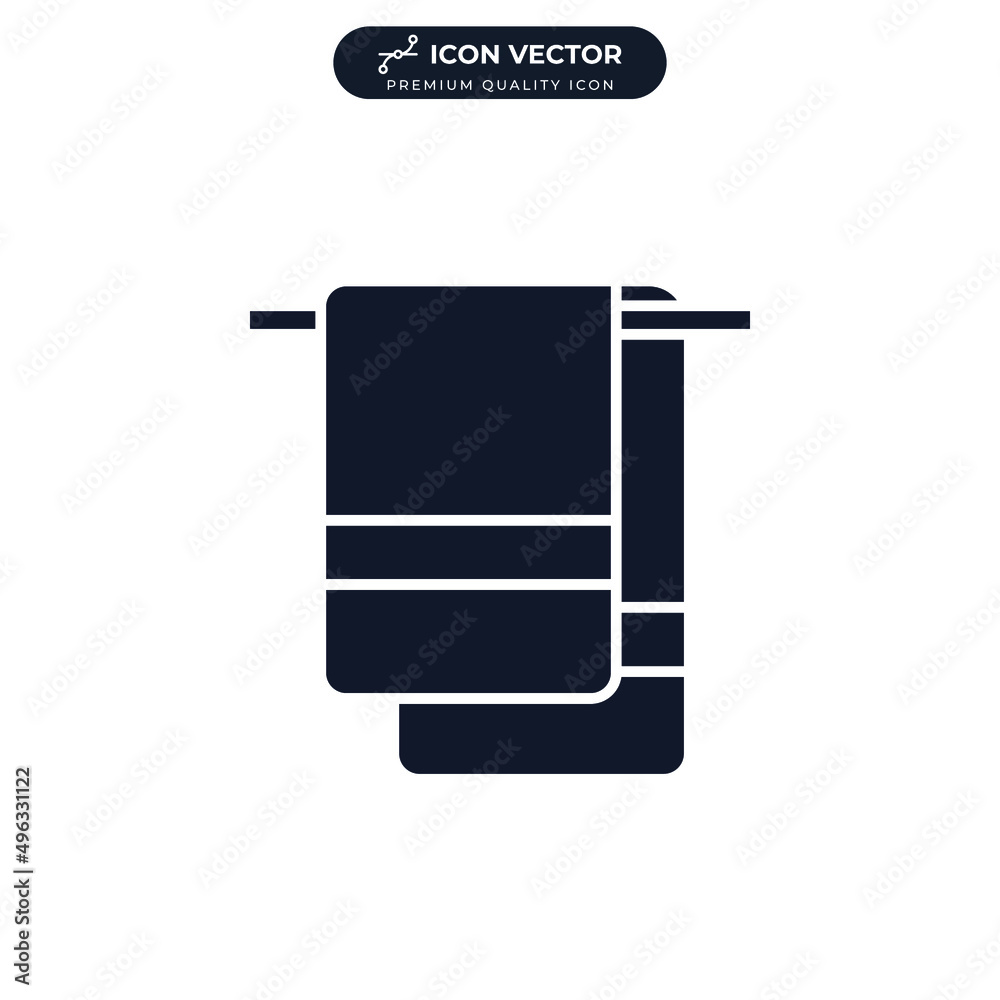 towel icon symbol template for graphic and web design collection logo vector illustration