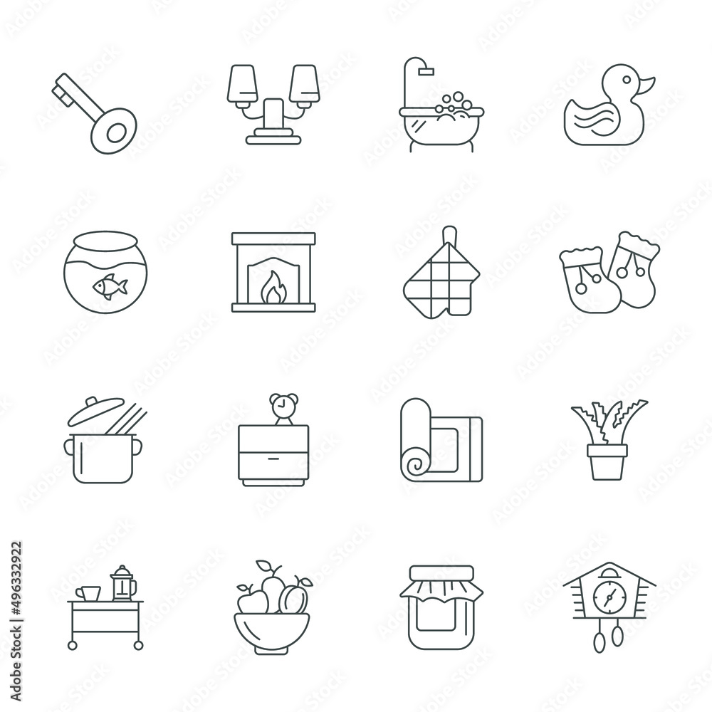 sweet home icons set . sweet home pack symbol vector elements for infographic web sweet home icons set . sweet home pack symbol vector elements for infographic web