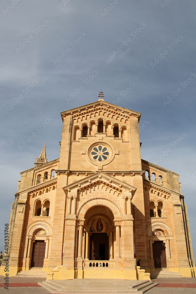 The Ta 'Pinu basilica is located near the village of Gharb on the island of Gozo in Malta and belongs to the Diocese of Gozo