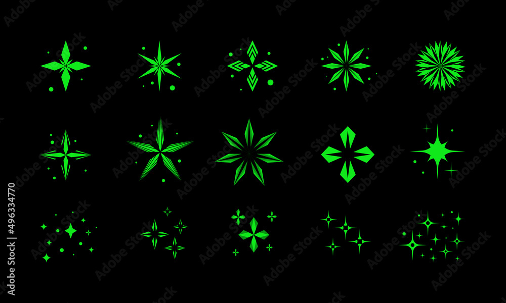 Star sparkle designs. Vector element for cute ads, children, banner Star sparkle designs. Vector element for cute ads, children, banner