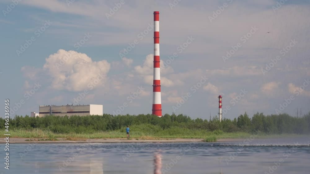 Powerplant pipes and cooling pools