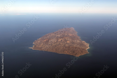 cerralvo cousteau island baja california sur aerial photo