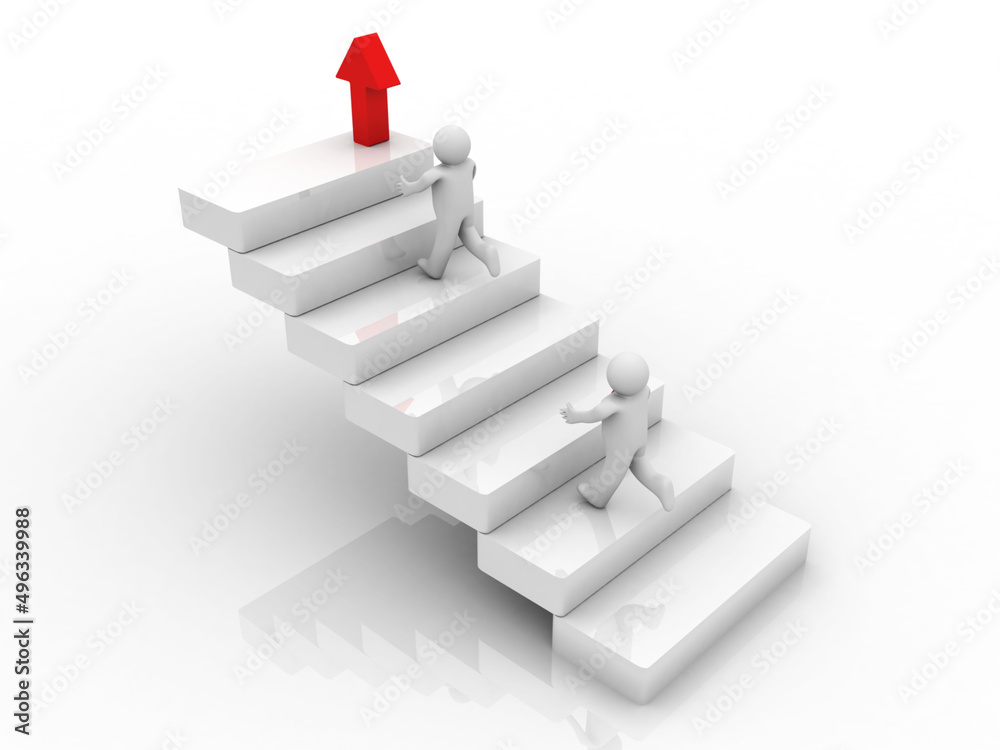 Obraz premium 3d rendering business leadership concept 