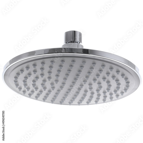 Large diameter rain shower head.
