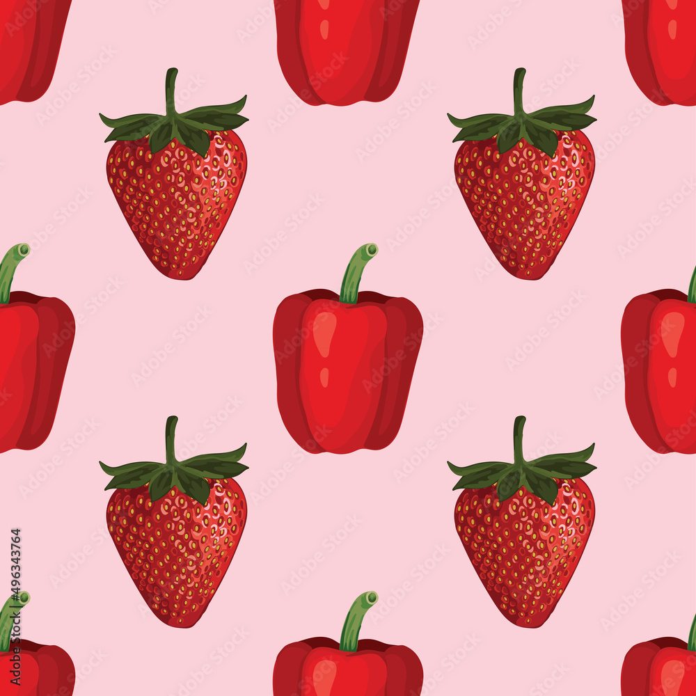 hand draw vegetable seamless pattern design hand draw vegetable seamless pattern design