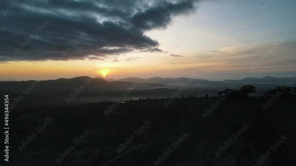 The Pidurangala rock at sunset Sri Lanka drone footage. View of the Pidurangala rock near Sigiriya in Sri Lanka drone footage. The Pidurangala rock at sunset Sri Lanka drone footage. View of the Pidurangala rock near Sigiriya in Sri Lanka drone footage.