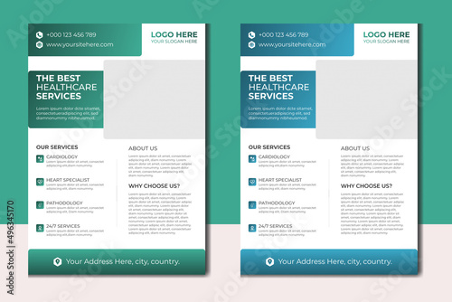 Modern Health Care Hospital & Medical flyer design templates Ideas inspiration layout 