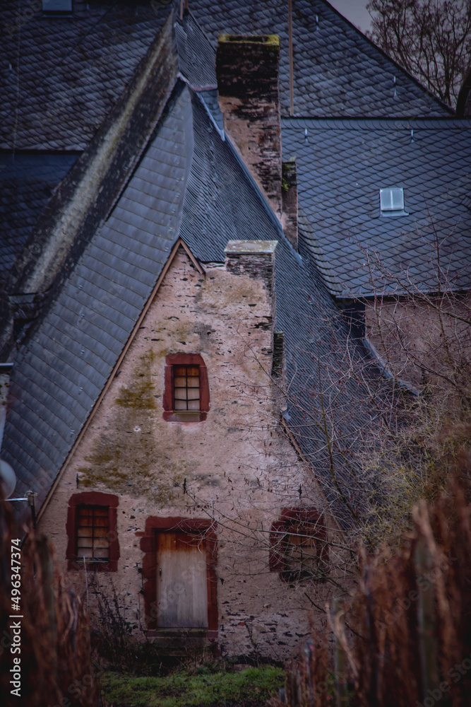 Fototapeta premium German fairytale architecture on the Moselle valley
