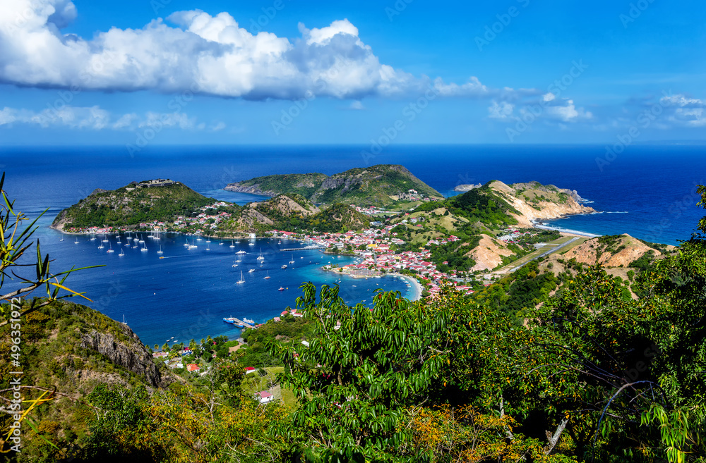 Bay of Les Saintes, Terre-de-Haut, Iles des Saintes, Les Saintes, Guadeloupe, Lesser Antilles, Caribbean.
