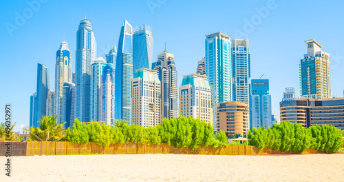 Dubai city skyline, UAE