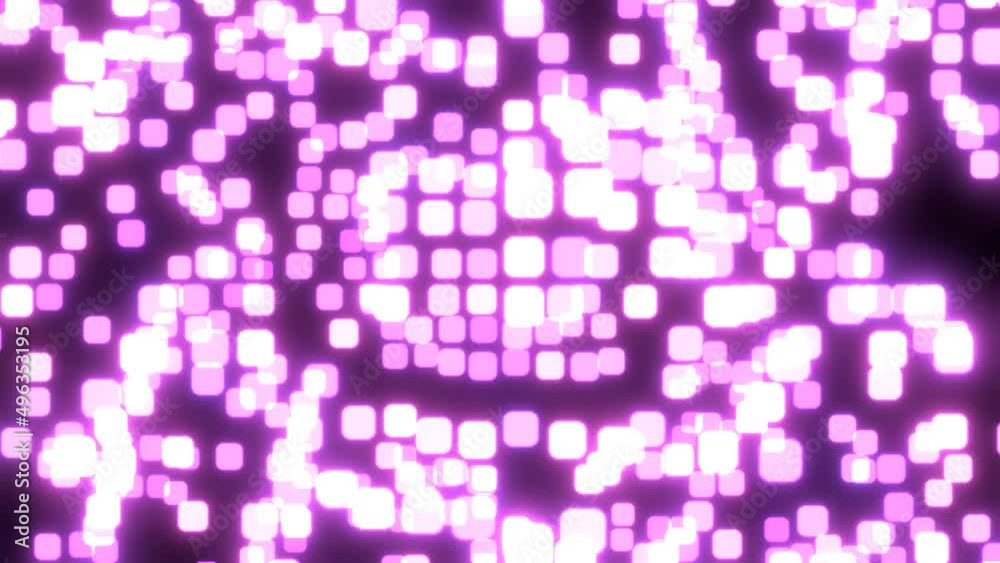 Magic Neon Particles Dance seamless animation background for Christmas