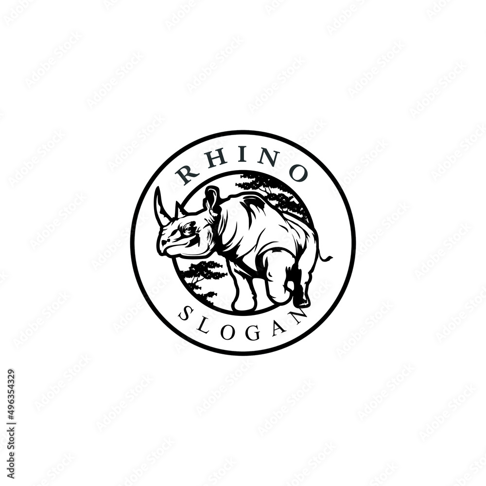 rhino logo best art design rhino logo best art design