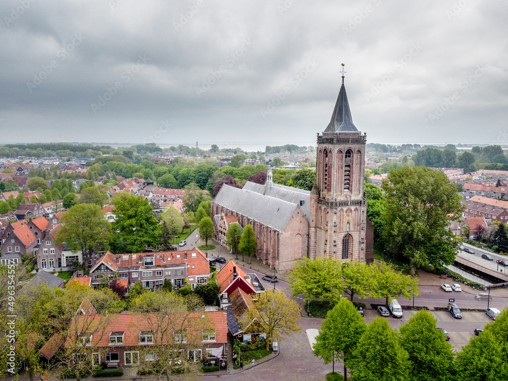 The Saint Nicholas church of the Dutch town of Monnickendam