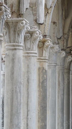 detail of the columns of basilica