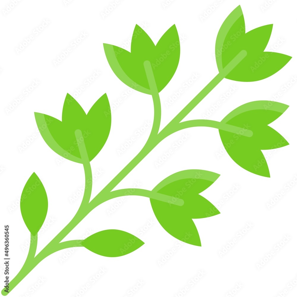 Parsley icon, Passover related vector illustration