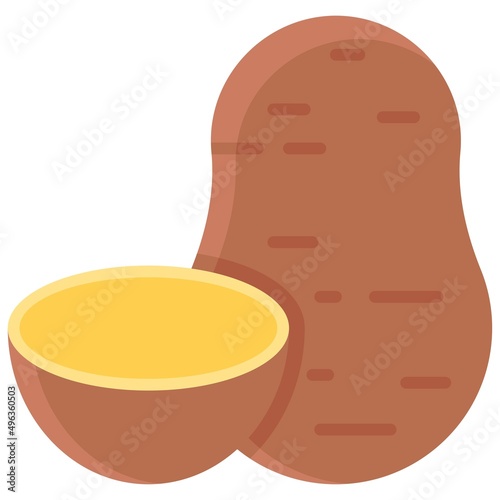 Potato icon, Passover related vector illustration